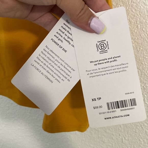 2- NWT-Athleta- long line sports bras- size XS - Picture 15 of 16